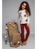 Bluza Copii Bej cu Petice NDZ8166 - Magazin online - Boutique